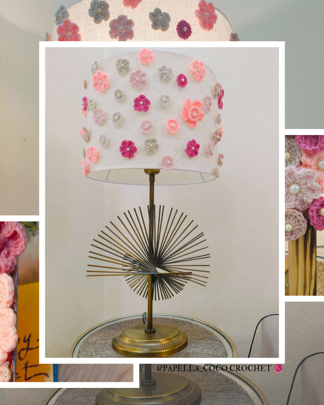 Mini Crochet Flowers with Pearl - pattern